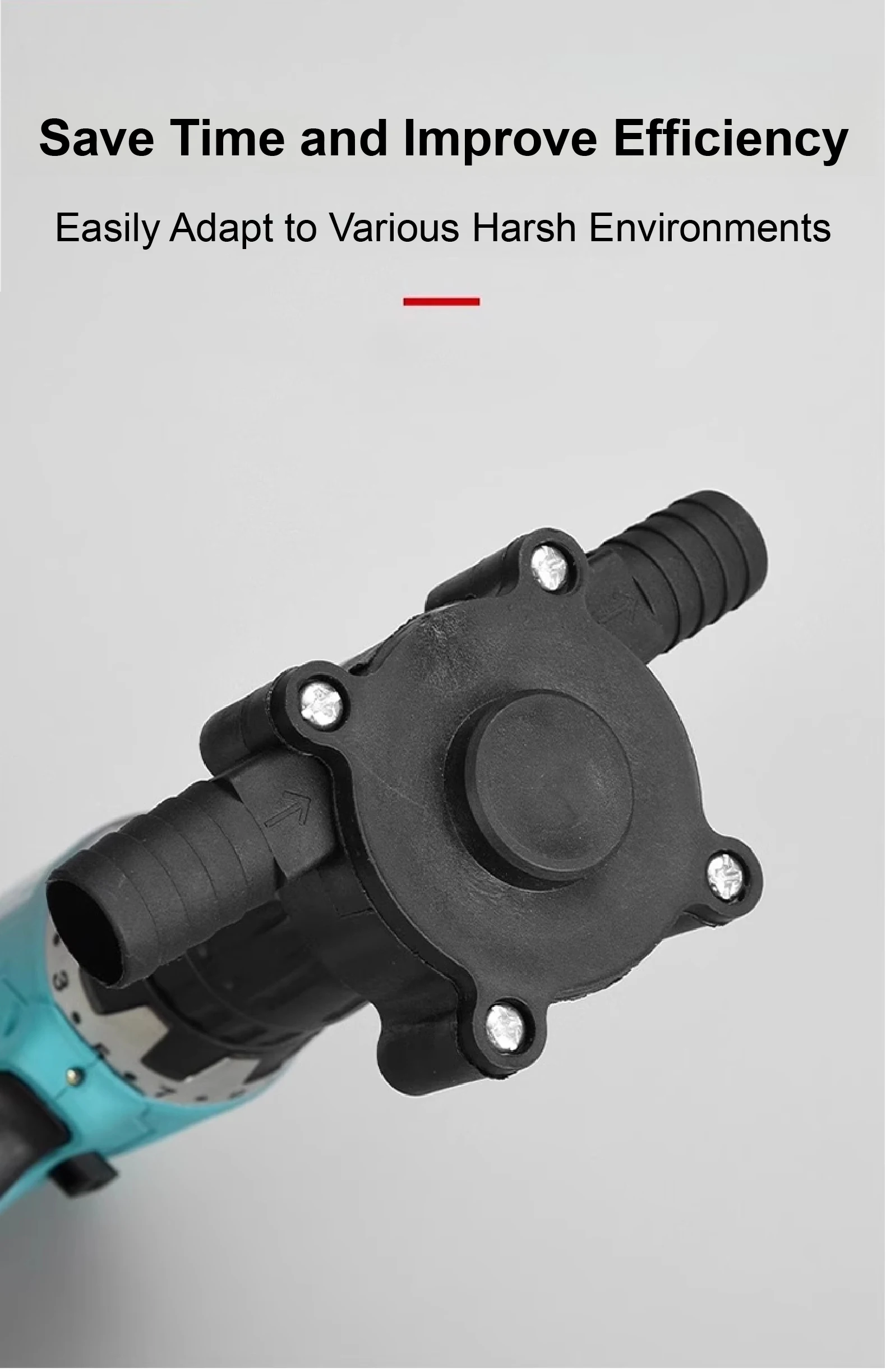 Drill-Powered Water Pump Portable Self Priming Centrifugal Pump for Aquarium Pon