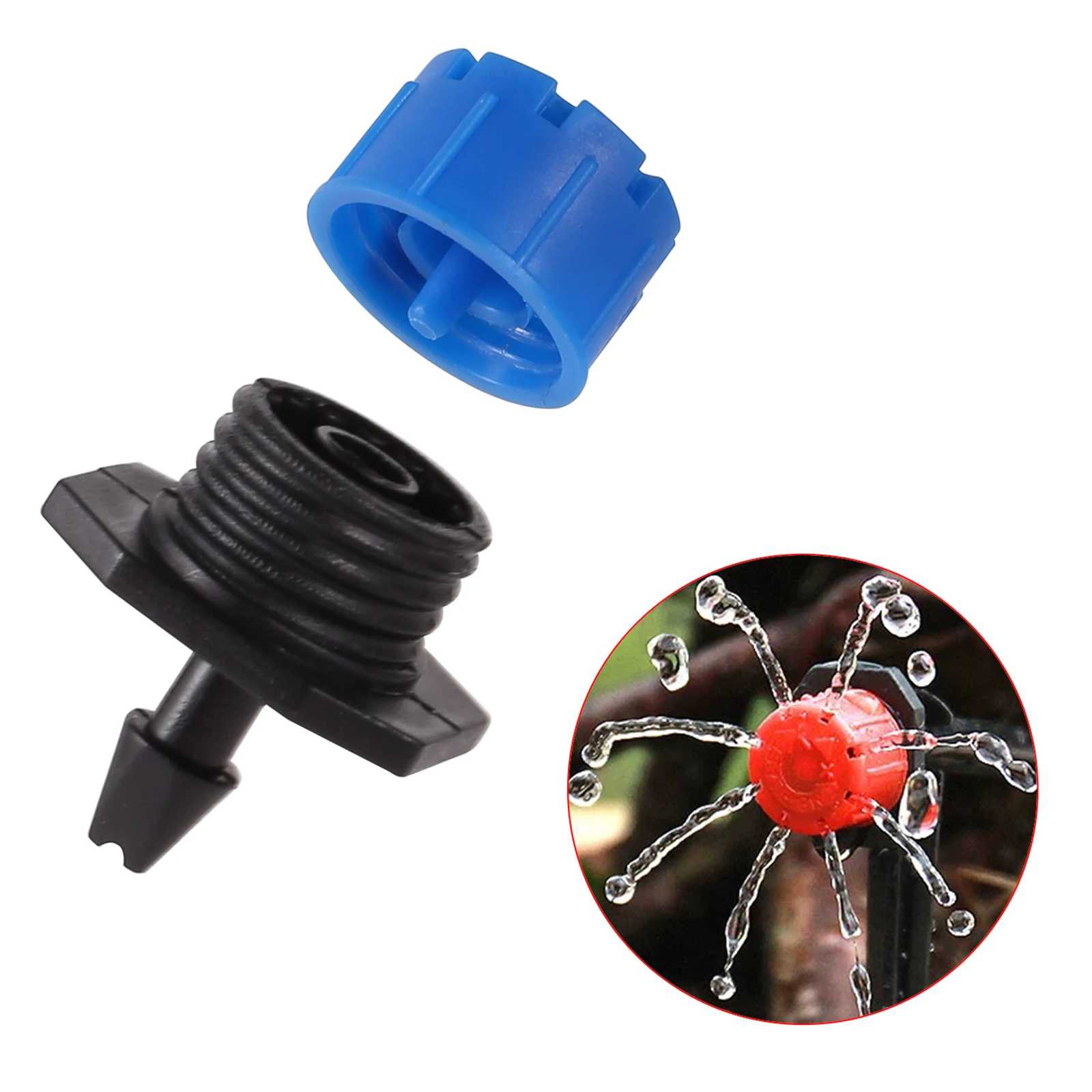 Garden Sprinkler Plant Waterer Plants Irrigation Kits Irrigation Sprinklers Irrigation Fittings Drip Irrigation Sprinklers Garden Irrigation Nozzle Garden Dripper Drip Irrigation Drip Irrigation Stakes 50/100Pcs Dripper Sprinklers Adjustable Irrigation Dropper For 1/4" Hose Garden Flowerbed Greenhouse Micro Drip Watering Emitter
