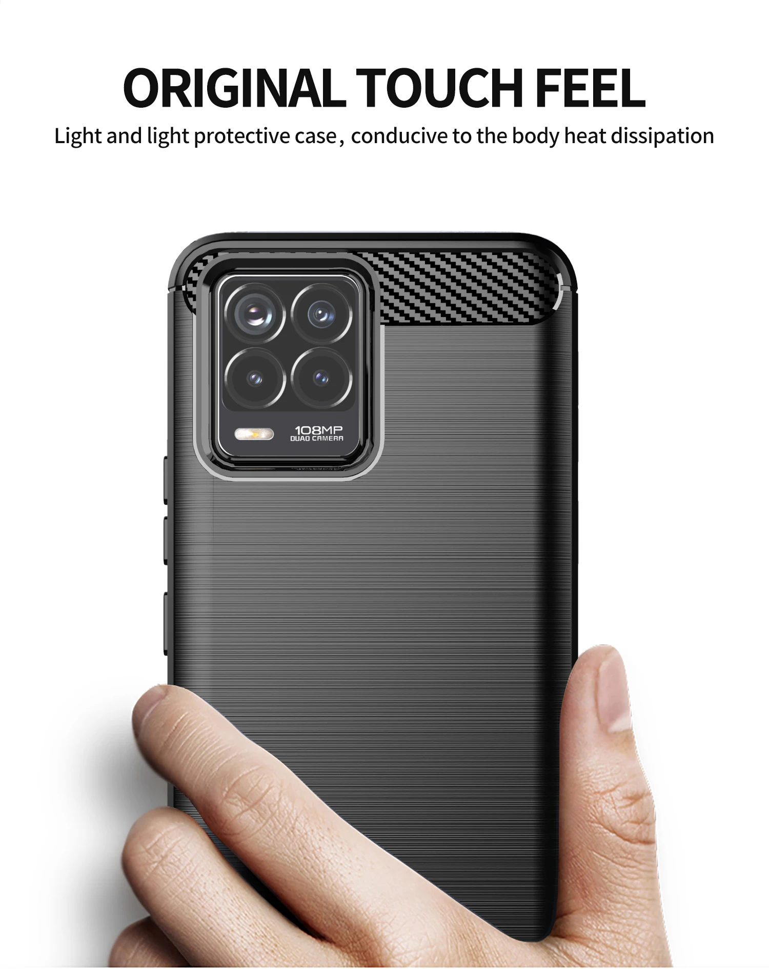 HereCase TPU Soft Silicone Shockproof Half-Wrapped Smartphone Protector