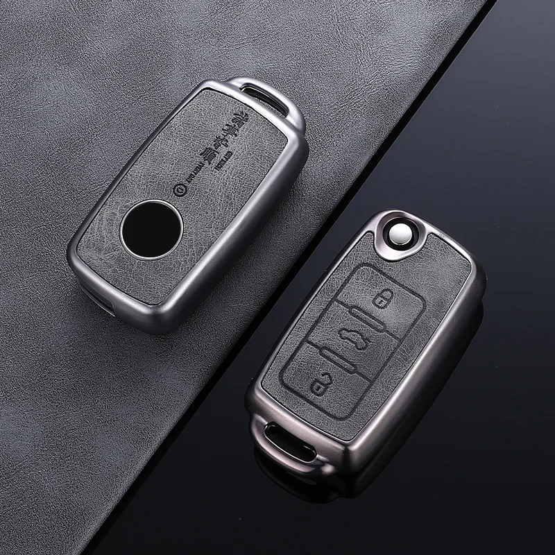 Portable Key Case For Volkswagen VW Polo Tiguan Beetle Caddy T5 Skoda Octavia Se