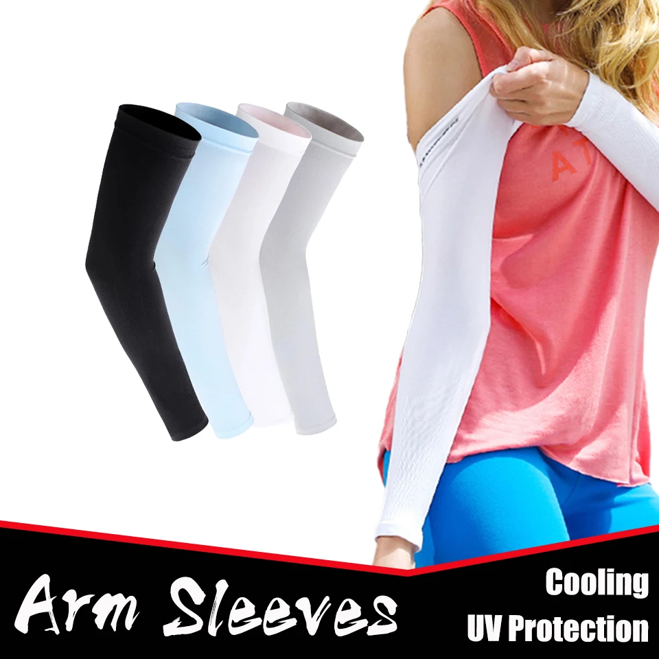 Summer Outdoor Arm Sleeves Running Sun UV Protection Hand Sleeve Cover Cooling Warmer for Golf Cycling Fishing sun protection arm sleeves arm sleeves cooling arm sleeves
