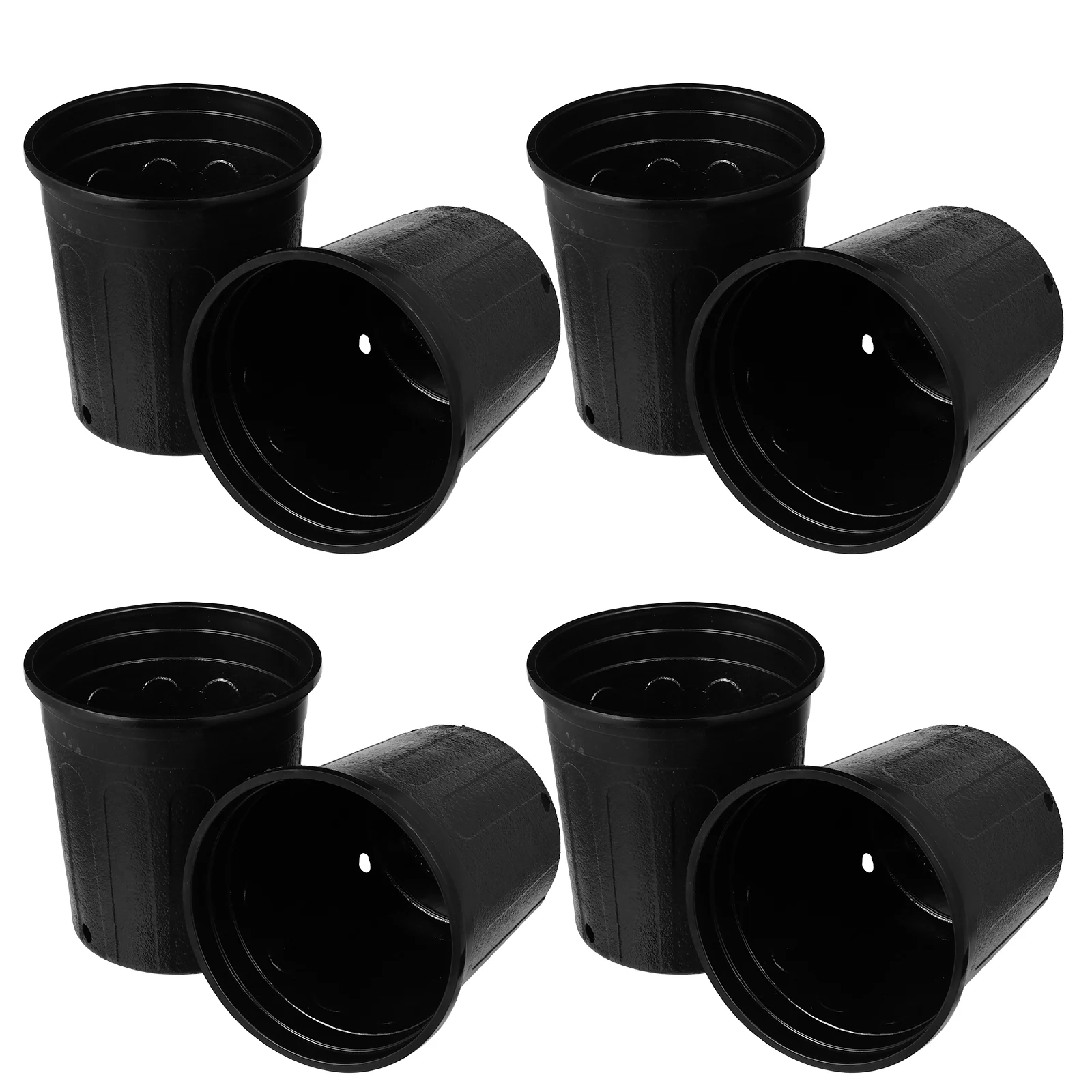 10 Pcs Plastic Flower Pot Hydroponic Flower Pot Plant Pot for Indoor Plants Garden Pots Indoor Garden Plastic Plant Nursery Balcony Flowerpot