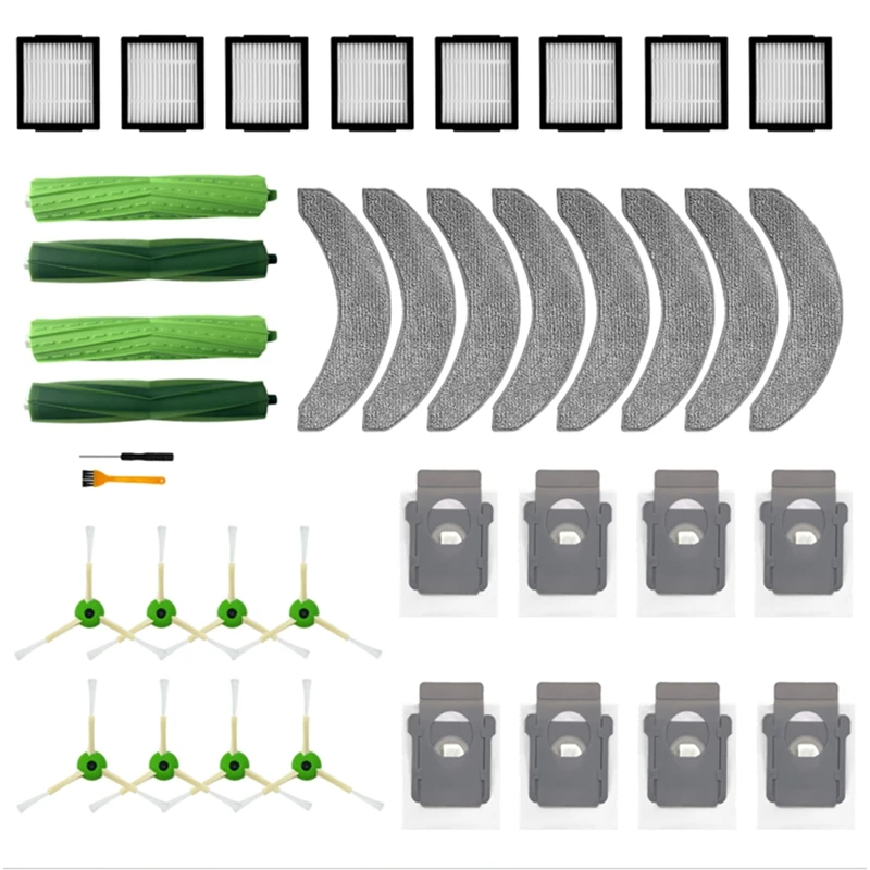 

For Irobot Roomba Combo J7+ Robot Vacuum Cleaner Main Side Brush HEPA Filter Mop Cloth Dust Bag Accessory Parts