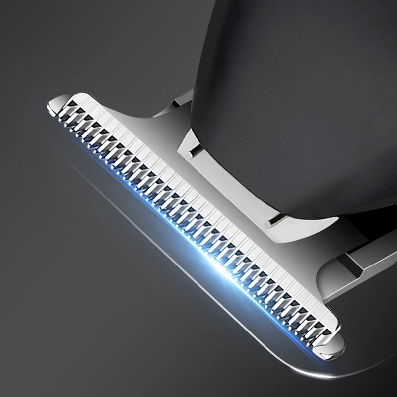 남성용 전기 헤어 클리퍼, 수염 트리머, 전문 헤어 커팅 머신, 남성 그루밍, 디지털 디스플레이