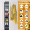 10-Shelf Hanging Shoe Organizer Non-Woven Fabric Hanging Shoe Shelves Multipurpose Foldable Shoes Container Rack Space-Saving 6