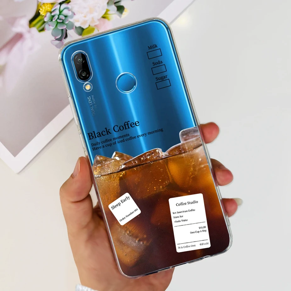 Stylish Painted Clear Silicone Soft TPU Phone Case
