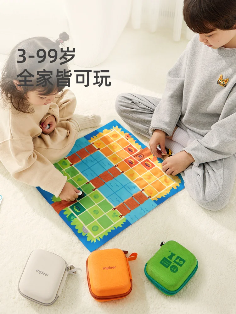 Children's flight chess logical thinking training board game portable storage board puzzle toy multiplayer game 53cm foldable magnetic tactic board soccer coaching coachs tactical board football game football training tactics clipboard hot