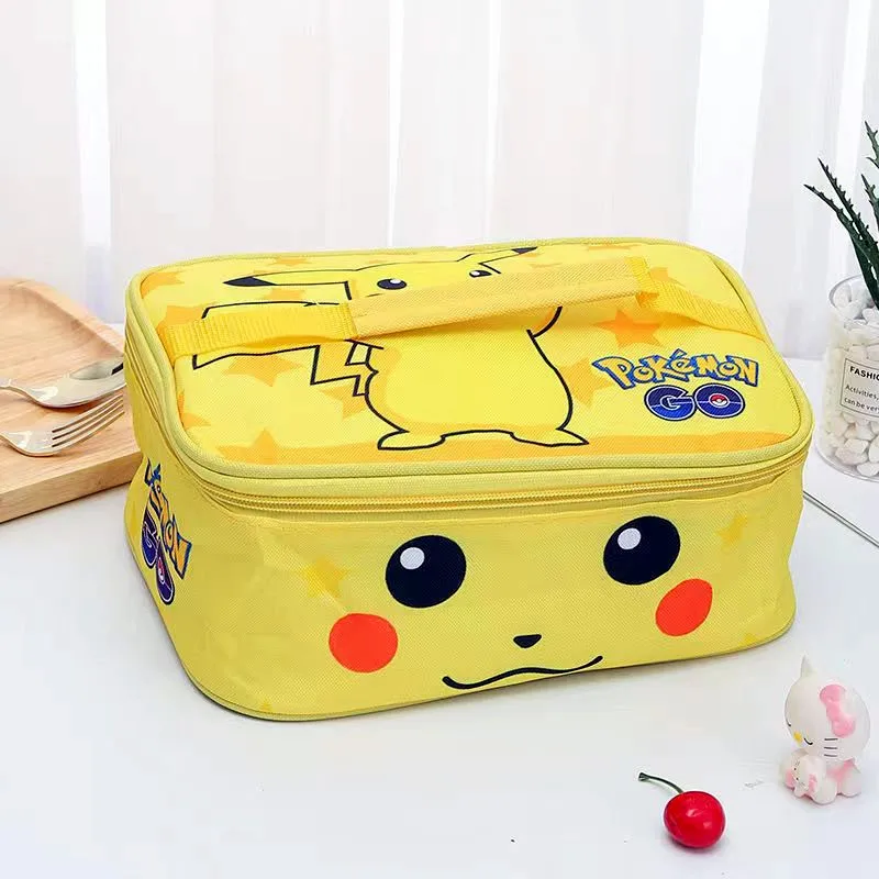 Pokemon Children's Anime Lunch Bags Pikachu Portable High Capacity Cartoon  Picnic Bag Student Lunch Box Thermal Bag Kids Toy - AliExpress