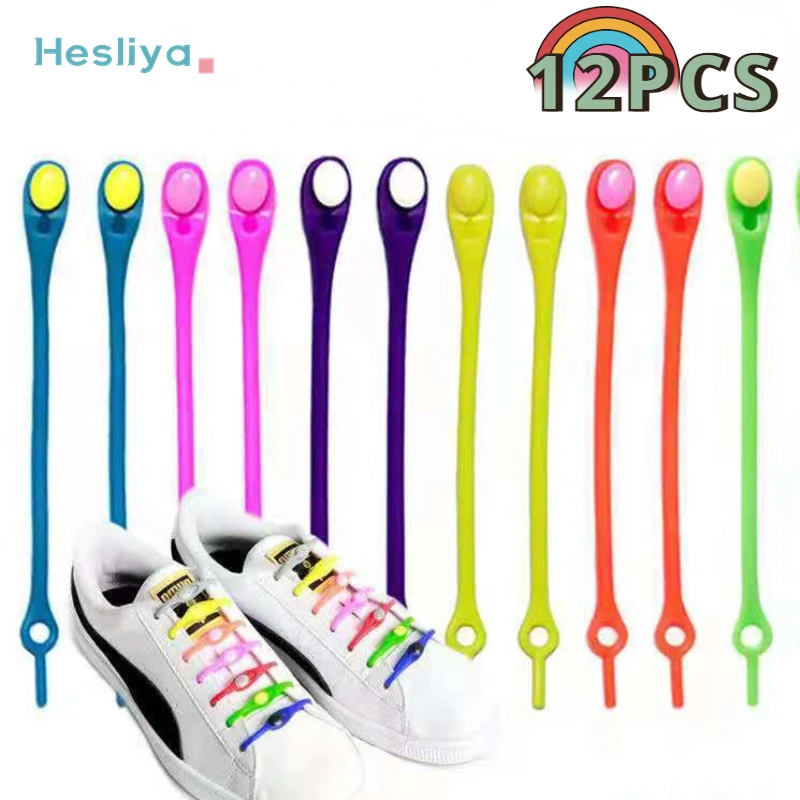 Silicone Shoelace Sneakers Laces Shoes Accessories Round Waterproof