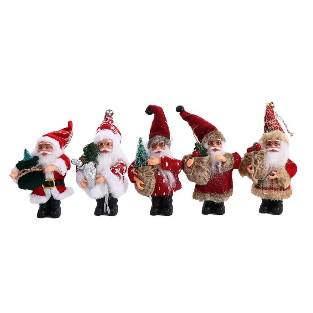 Home Table Decor N1N Xmas Tree Drop Ornaments  Gift Hanging Pendants Santa Figure Santa Claus Doll Christmas Decorations