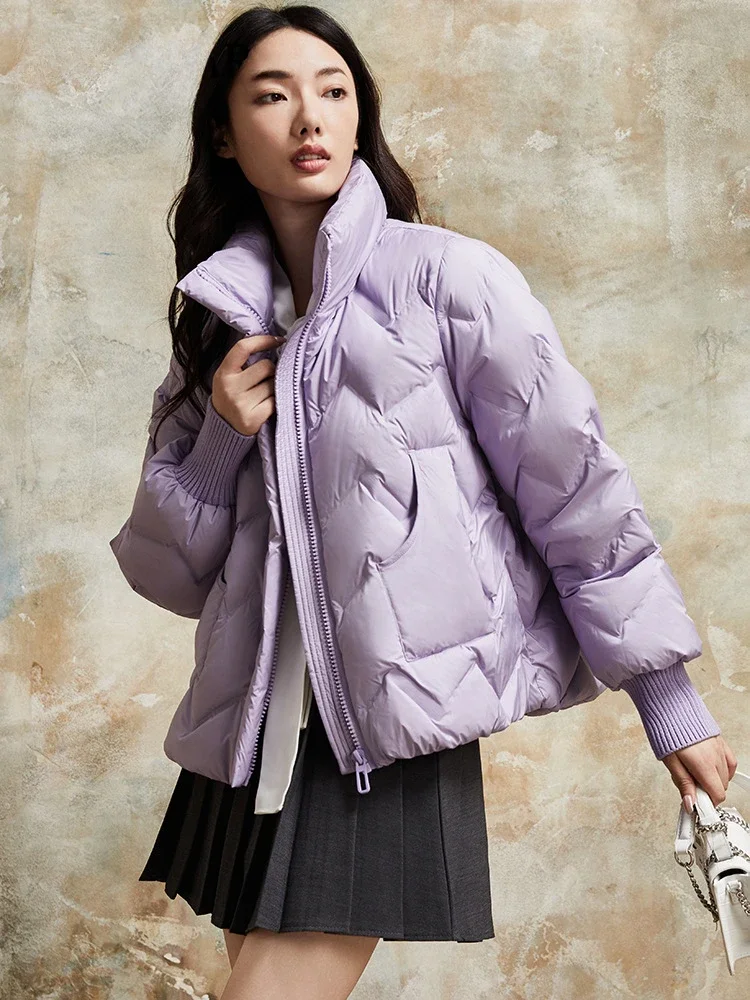 Puff feeling 90 down down jacket for women in winter 2023, new Korean version small short loose fitting jacket for women