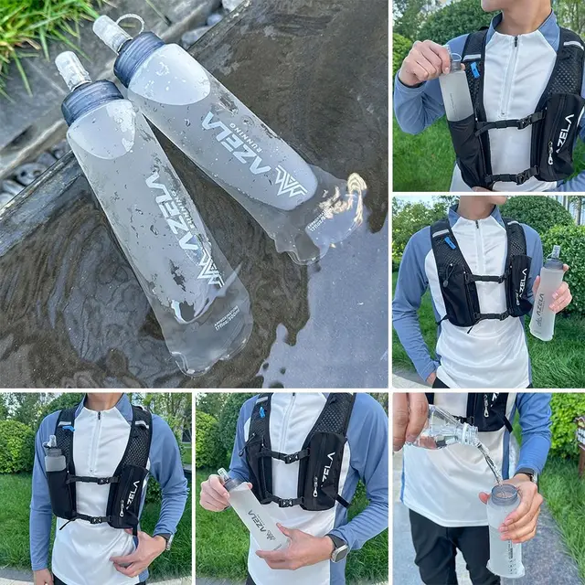 250/500ml Summer Folding Sport Water Bottle Lightweight Running Water Cup Portable Camping Soft Water Bag Outdoors 2