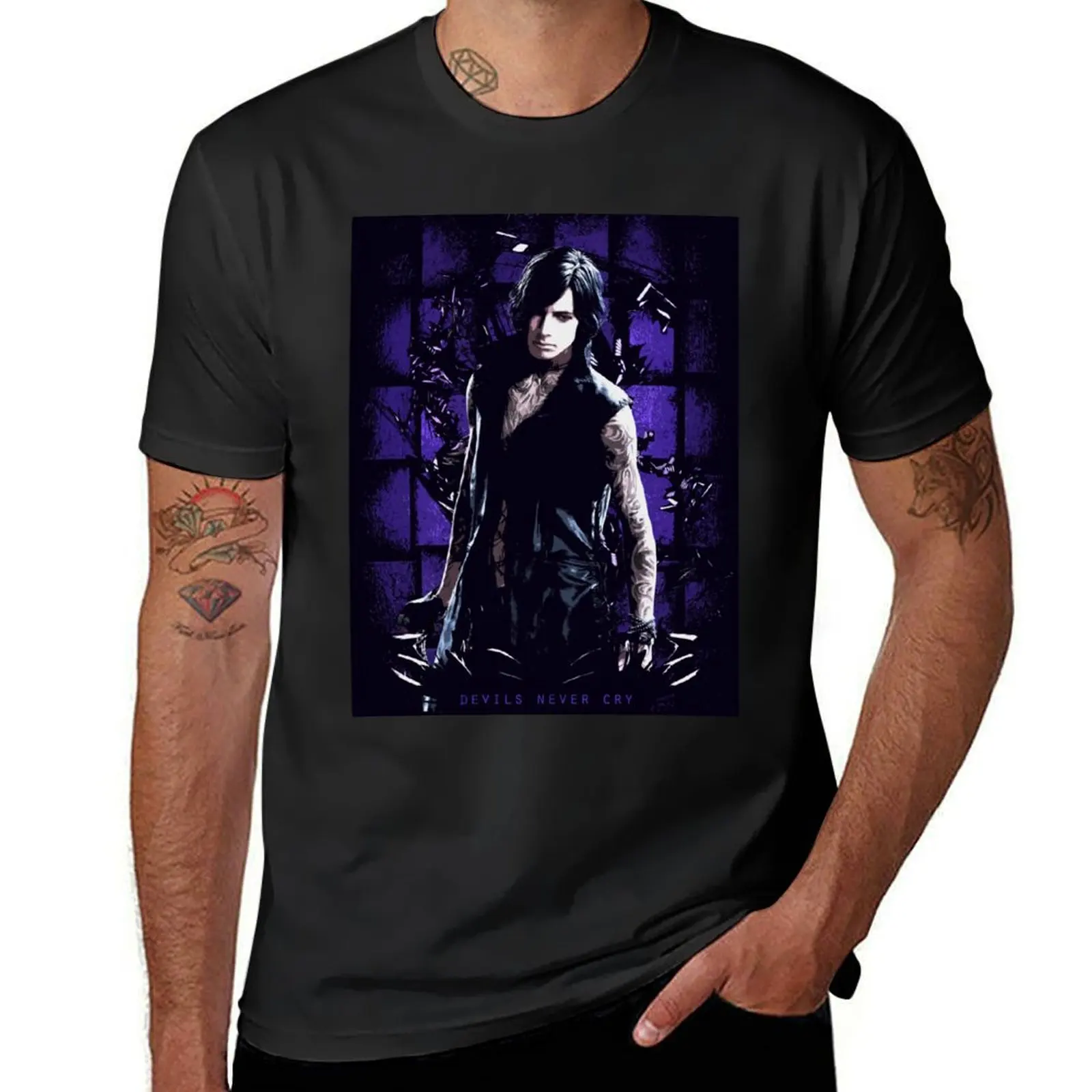 

Devils Never Cry 3 T-shirt shirts graphic tees heavyweights Men's t-shirt