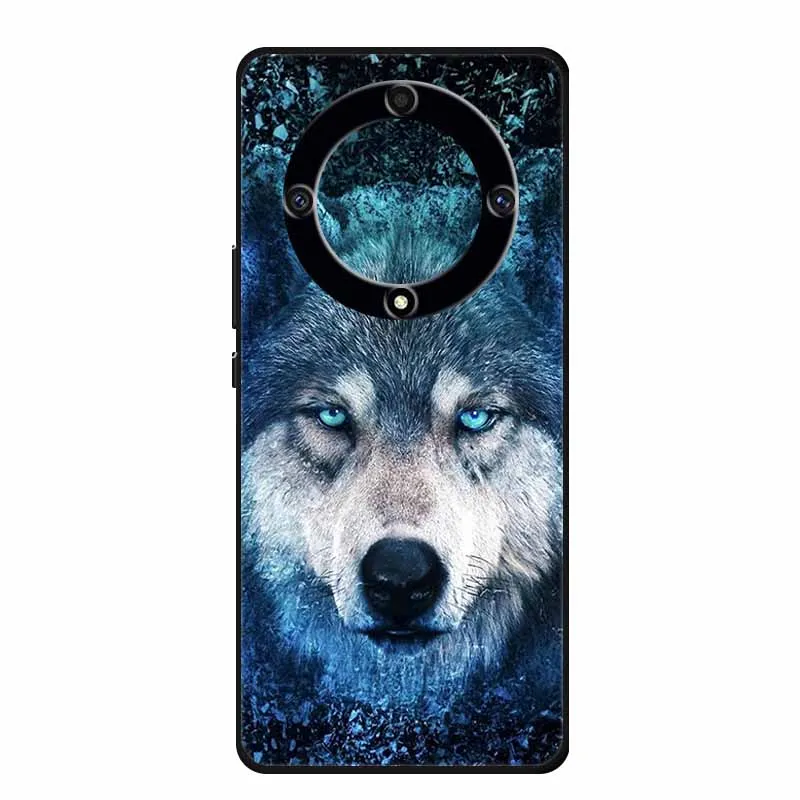 Stylish Painted Soft Silicone Back Cover for Honor X9a – Protective and Popular Coque