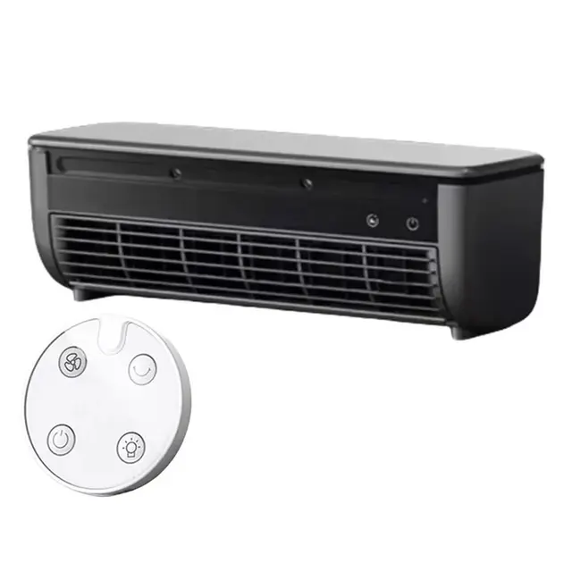 Ventilateur mural ABWM - Refroidisseur d'air rapide sans pales, mini climatiseur sans fil silencieux avec télécommande 1