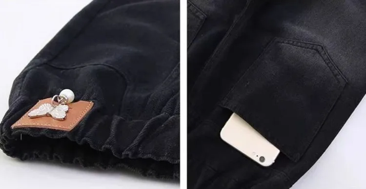 Wide-Leg Jeans Winter Fleece-Lined Thermal