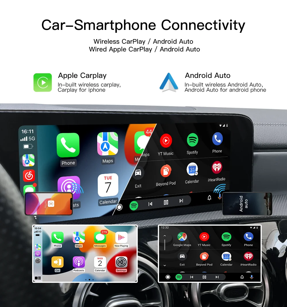 Android CarPlay adapter for Mercedes 10.25 EQV 300 2021 2022 mbux rad –  Wit-Up CarPlay Android Screen Upgrade