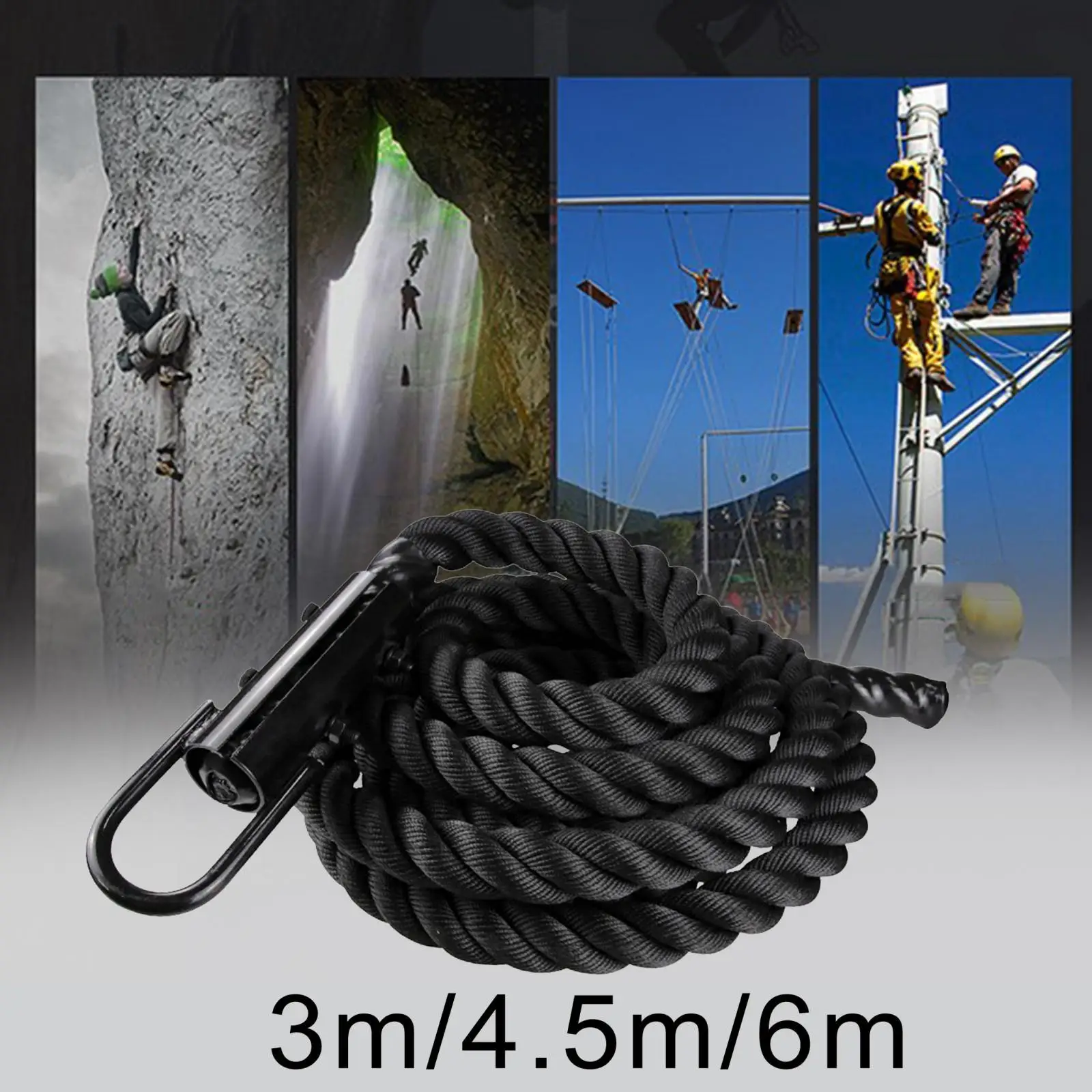 Climbing rope, exercise training, heavy ropes, physical exercise,