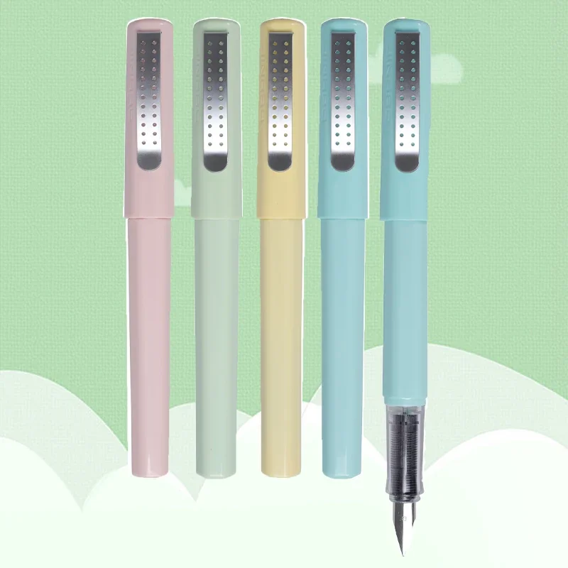 Jinhao Resin Fountain Pen EF/F Nib 0.38 /0.5mm with Converter Business Office Ink Gift Pen 4