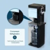2 in 1 Water Cooler, Cold Water Supply with 18LBS Daily Ice Making, Bottom Loading Compatible with 3 or 5 Gallon Bottles, Ideal 5