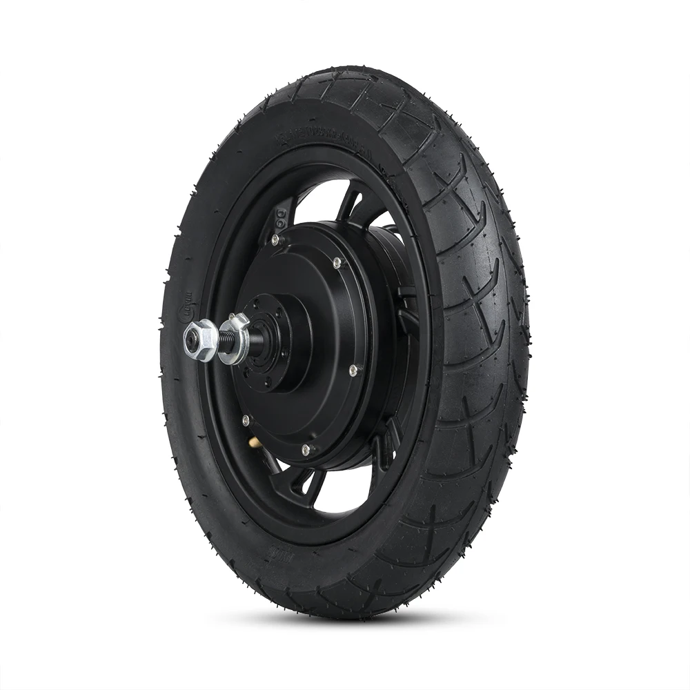 電動自転車用ディスクブレーキ付きブラシレスモーター後輪,12インチ