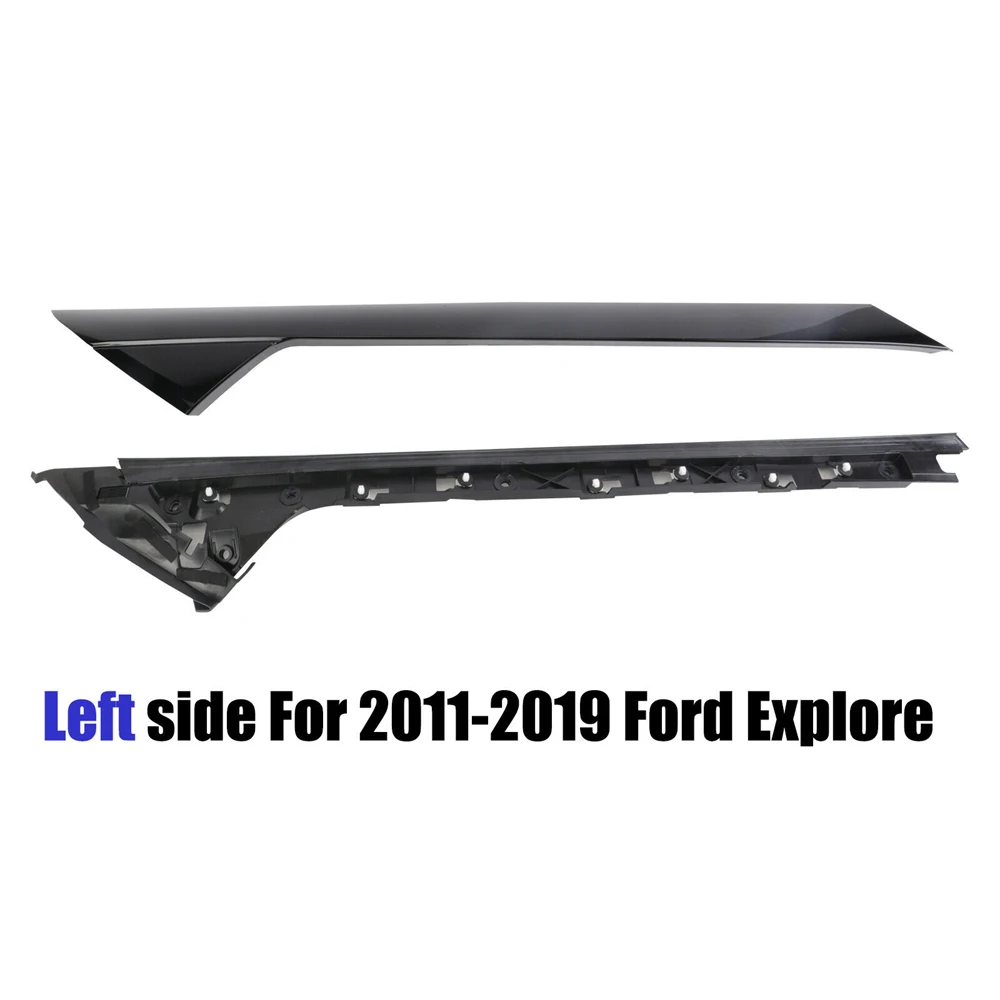 2-Pair A-Pillar Molding Trim For 2011-2019 Ford Explorer - Front Windshield Pillar Covers