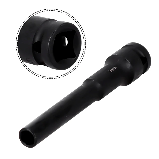 1/2 Inch Drive Deep Impact Hex Socket Extra Deep Bolt Nut Driver Bit 8-24mm Spanner Converter Wrench Sock Replacement 3