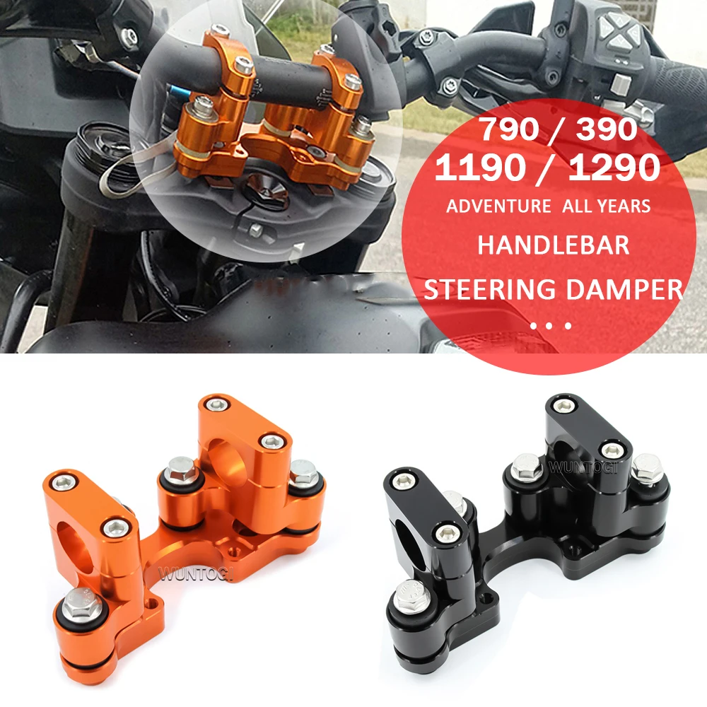 New-Motorcycle-Accessories-Heighten-Steering-Damper-Mount-Handlebar ...