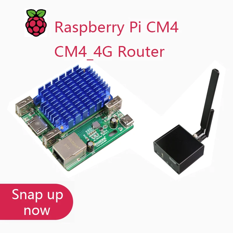 C4S 4G Router, Gebaseerd Op Raspberry Pi CM4 Module, Openwrt Zachte Router Ubuntu Wifi