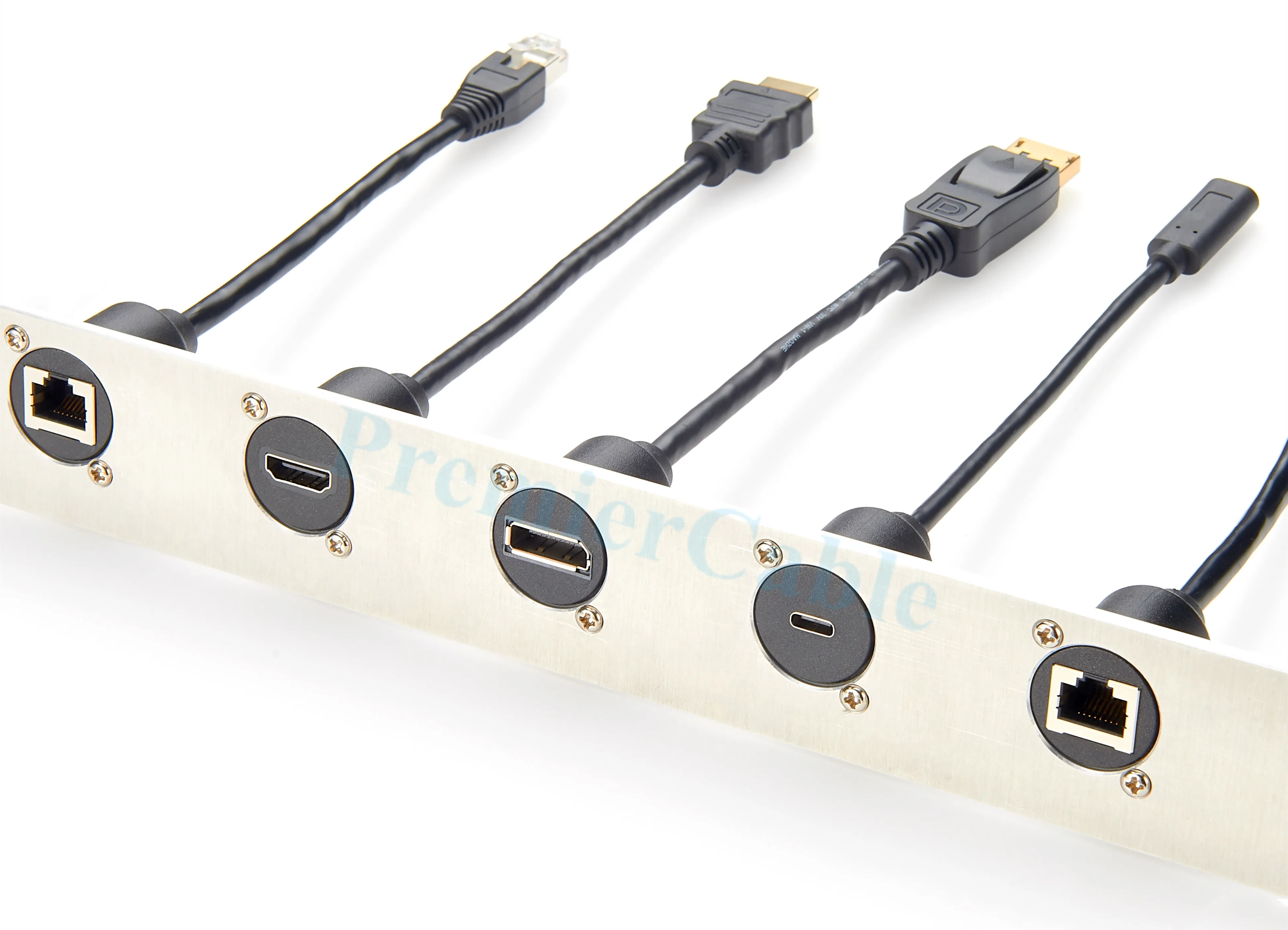 DP1.2 Schalttafelmontierter Durchführungsstecker 4k@60hz Displayport Buchse auf Stecker Schalttafelkupplung, D-Typ und XLR-Schalttafelmontage für HD – Detail 6