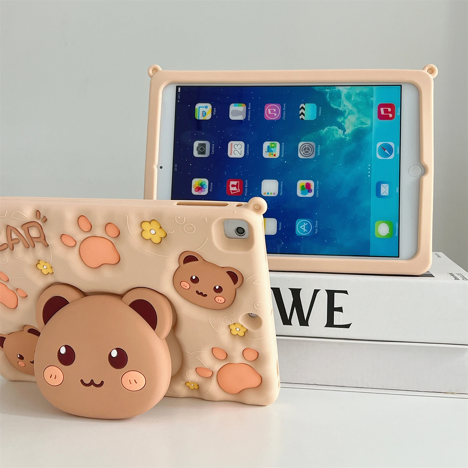 CuteTabletCaseForIpad9th8th7th102InchRetractableStand