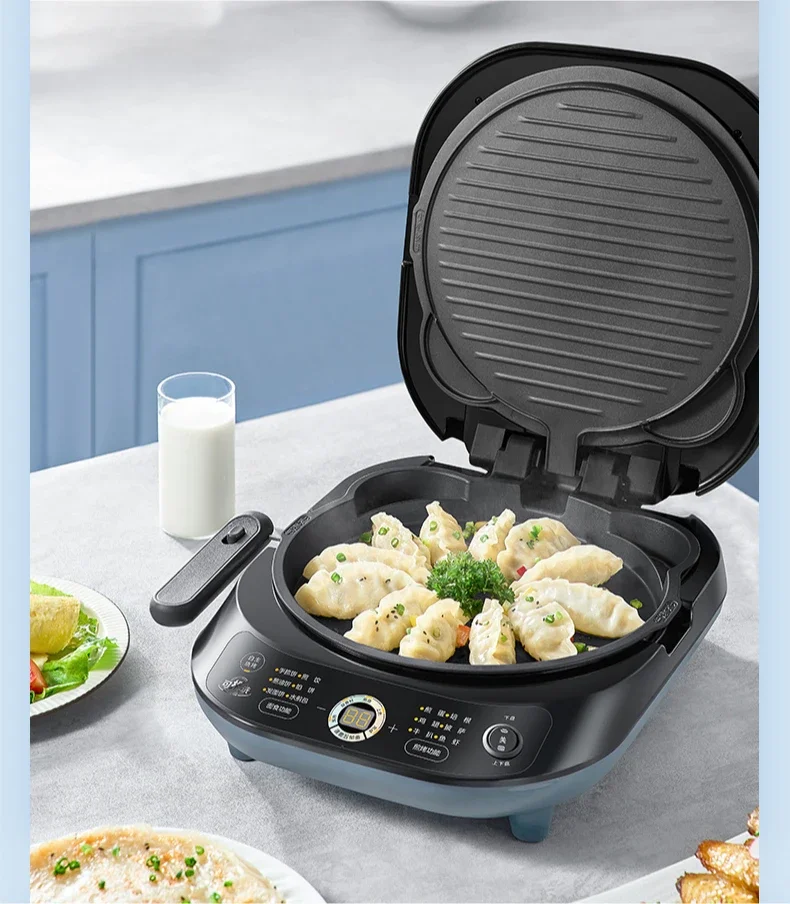 Electric baking pan for household use, double-sided heating, deep-frying and washable pancake frying machine 4