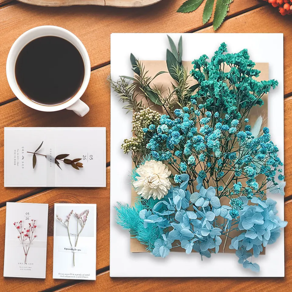 Fiori Secchi Per Il Fai-da-te Resina Epossidica Candela Facendo Gioielli Riempitivo Di Vetro - Foto 8