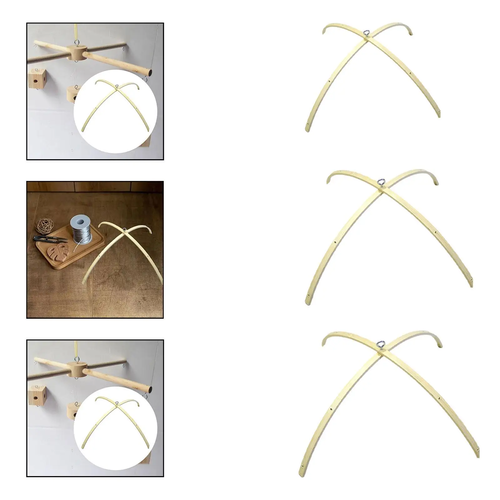 Mobile Hanging Frame Decor Centerpiece Stable Easy Installation DIY Crafts DIY Baby Mobile Holder for Baby Bed Hanging Rattle