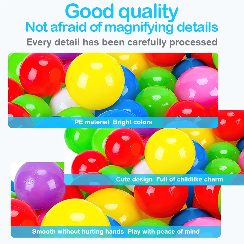 Ocean Ball Home Indoor Baby Colorful Plastic Thick Wave Ball Large Amusement Park Puzzle Toy 6