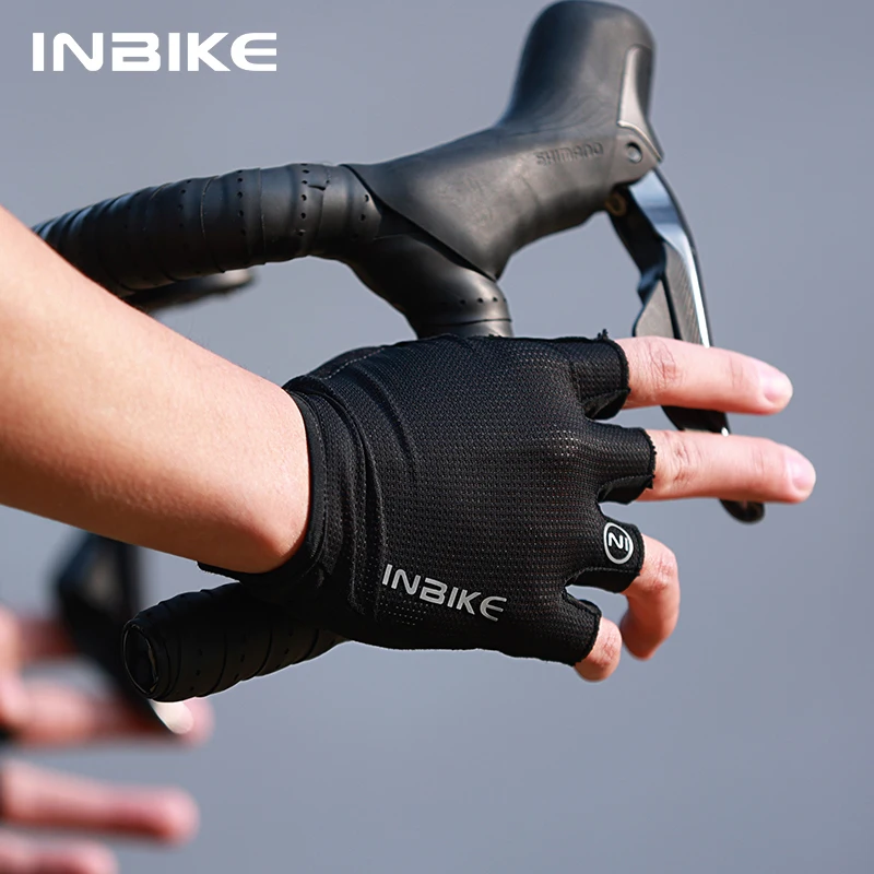 

Перчатки INBIKE на полпальца Нескользящие, дышащие противоударные, для горных и шоссейных велосипедов, оборудование для велоспорта, летние
