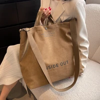 High Quality Women Canvas Shoulder Bag 2023 Shopping Bags Students Book Bag Cotton Cloth Handbags Large Tote For Girls wallet - Image 2