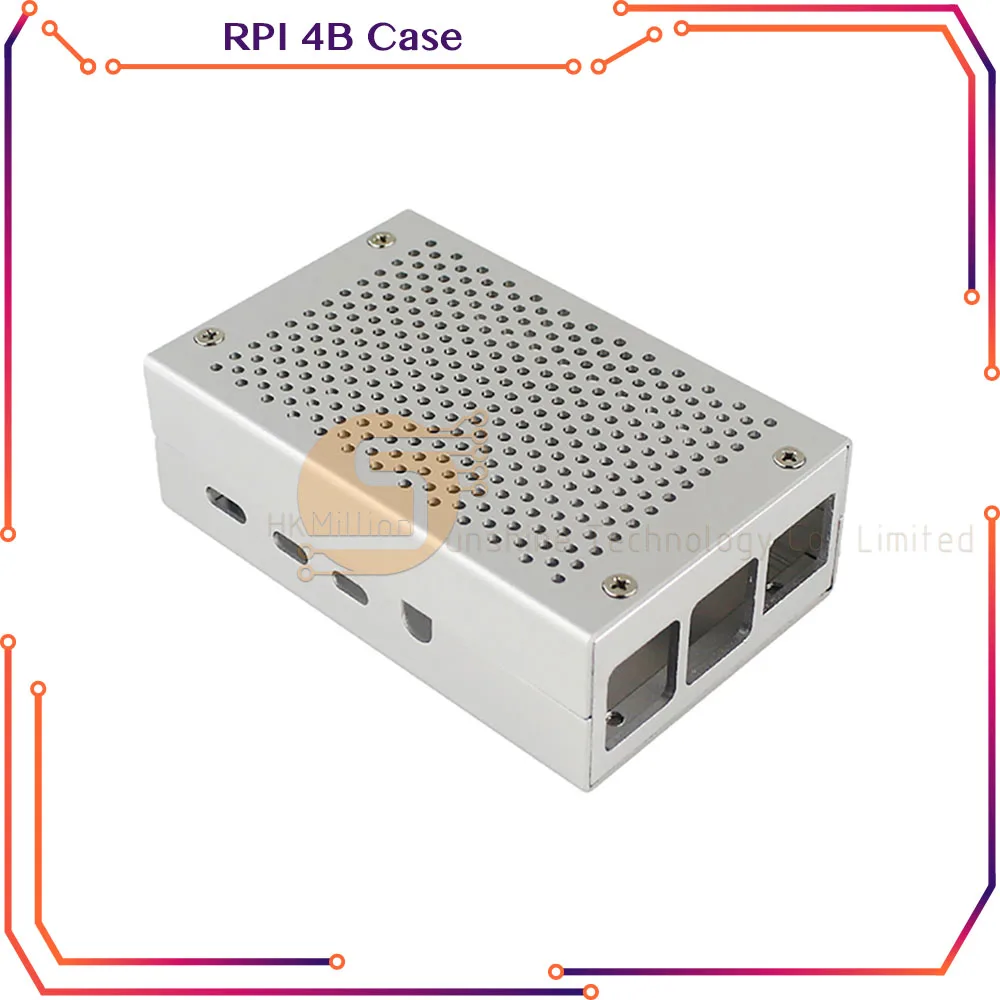 Per Raspberry Pi 4 Case Cooling Heatlavelli Nero Argento Misura Per Raspberry Pi 4 Custodia Protettiva In Metallo Rpi150