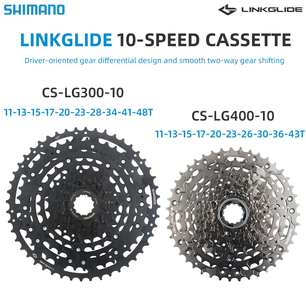 Shimano Cues 10 Velocità Cassetta Pignone Lg300 11-48T Lg400 11-43T Ruota Libera Linkglide Tipo 10V Volano Parti Di Biciclette Originali