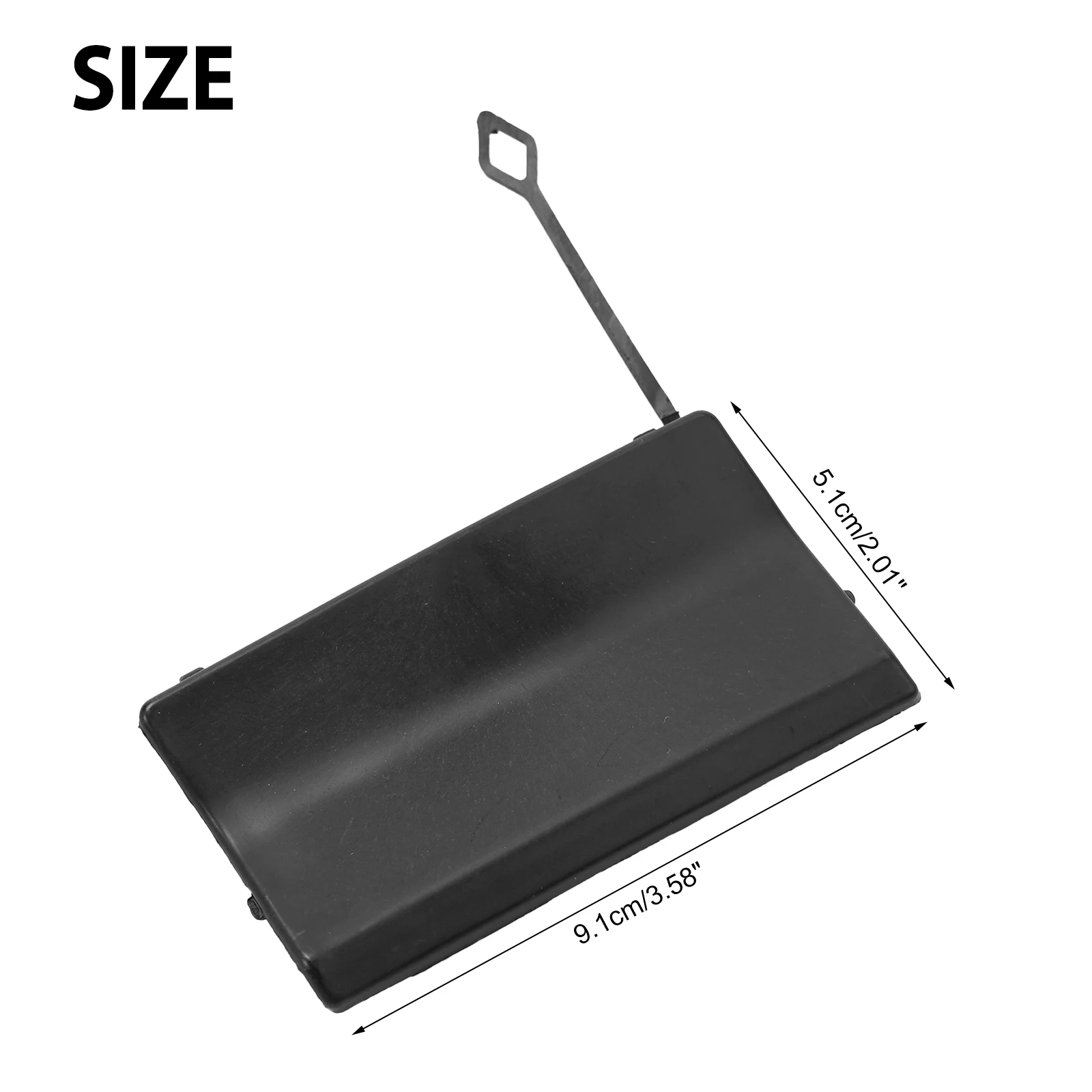 

For Mercedes Rear Bumper Tow Hook Eye Cover 9.1x5.1cm Black High Reliability Plastic 100% New A2048850226 2048850226