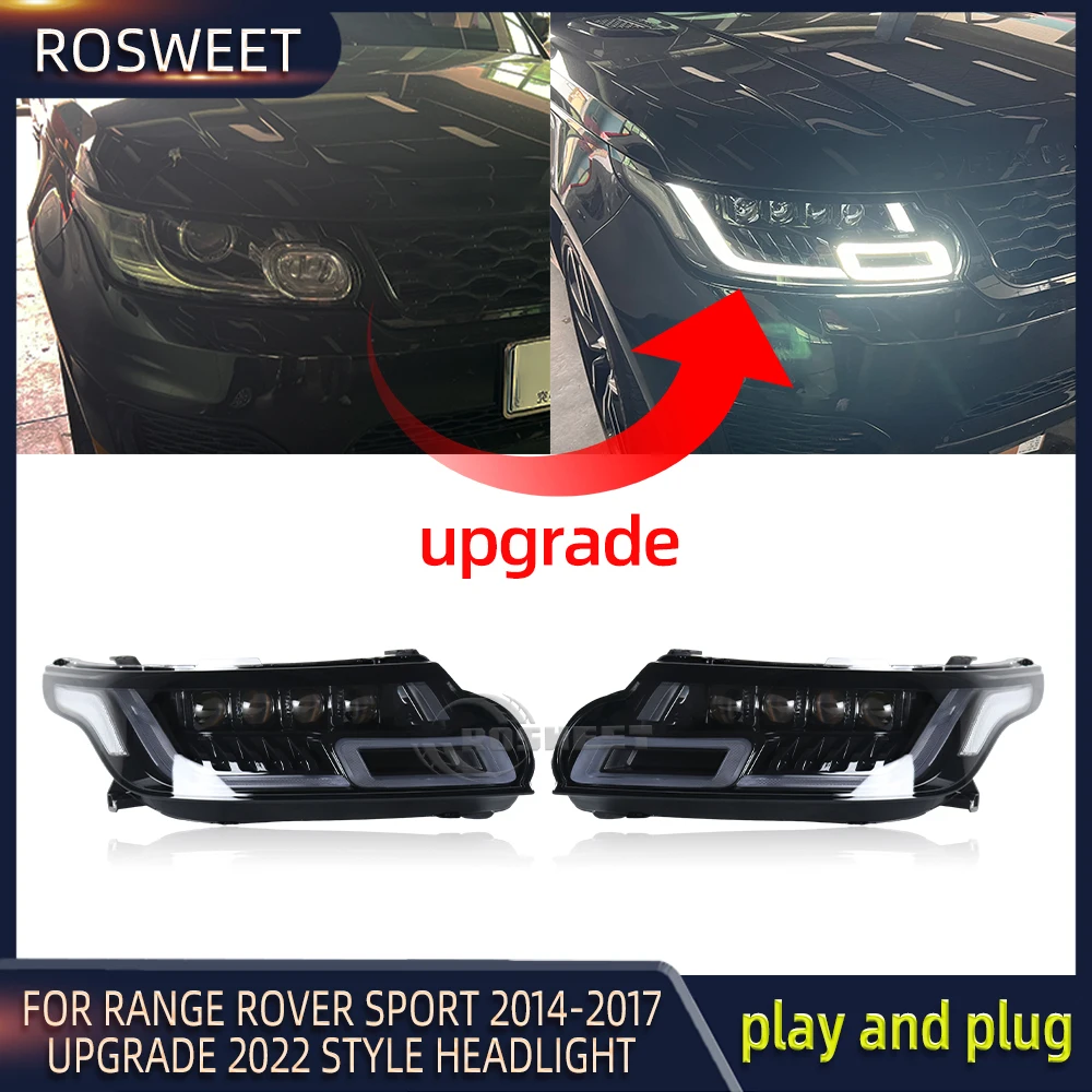 4LEDS-Front-Headlights-DRL-For-Land-Rover-Range-Rover-Sport-L494-2014 ...