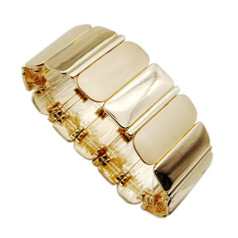 M046 Fashion Golden Wide Female Adjustable Bracelet Fashion Jewelry Wholesale Jewelry Nickel Free