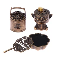 Brass Incense Burner, Metal Aromatherapy Holder, Unscented, Ideal For Yoga Meditation, Bedroom Ambiance, Home Decor