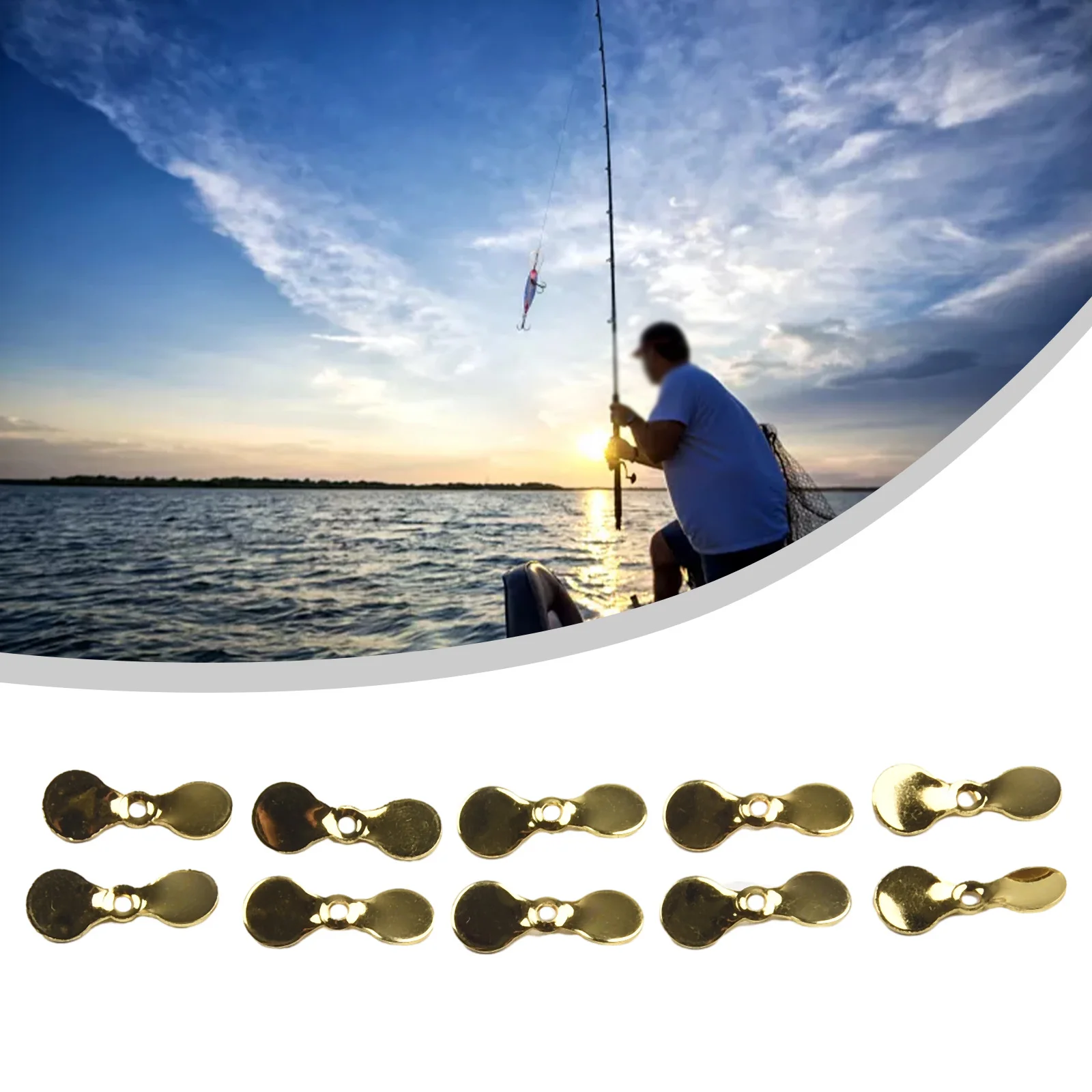 10pcs Fishing Propeller Blade 360° High-speed Rotation Turbo Propeller  Spinner Blades Electroplated Surface For Fishing Baits - AliExpress