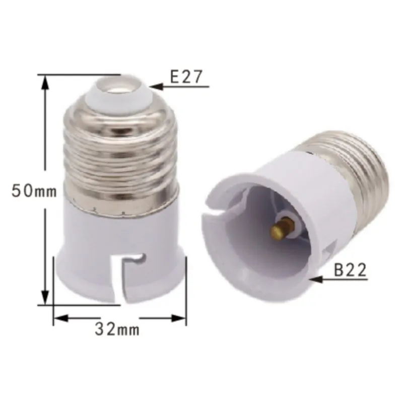 E27 to B22 LED Light Lamp Holder Converter Screw Bulb Socket Adapter LED Saving Light Halogen Lamp Bases 220V 3A E27-B22 Base lamp holder lamp bulb holder socket converter lamp base