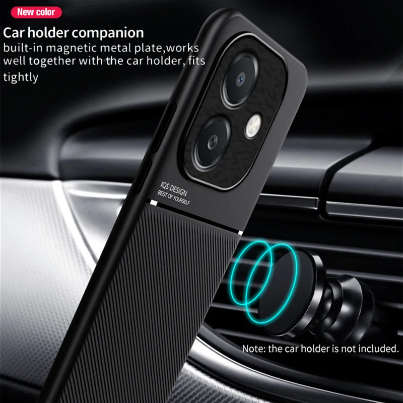 Rugged Protective Phone Case with Built-in Car Magnetic Holder