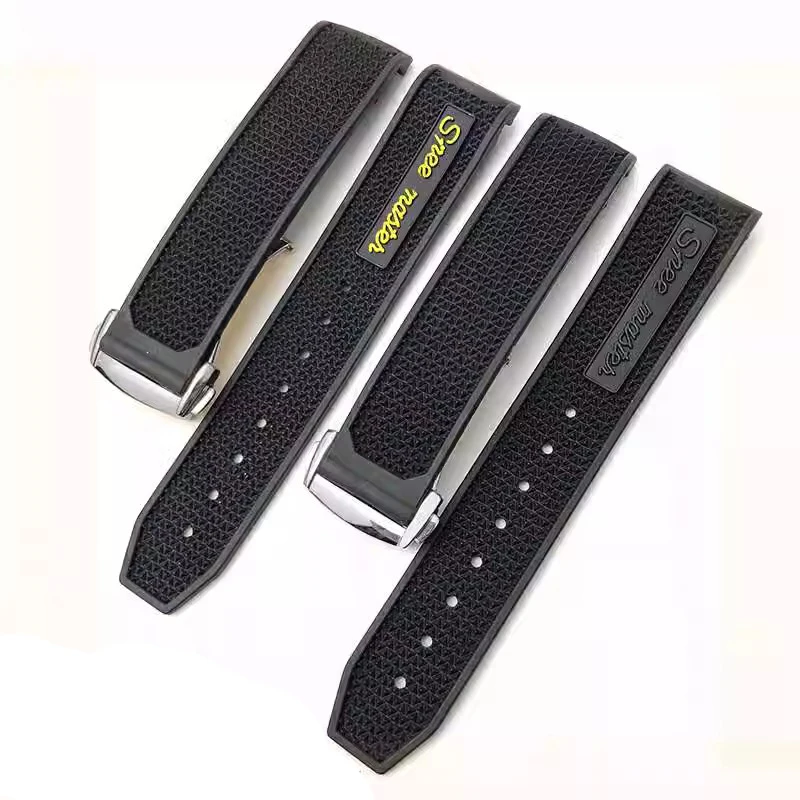 Nuovo Cinturino In Silicone Di Gomma Per Cinturino Per Orologio Omega Speedmaster Fibbia Di Distribuzione In Acciaio Accessori Per Orologi Da Uomo Da 