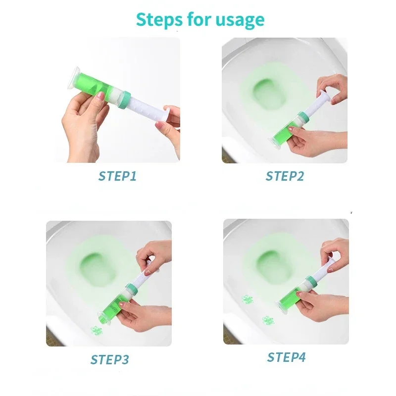 Toilet Deodorant Air Freshener Aromatic Flower Needle Detergent Flower Toilet Fragrance Deodorant Gel Cleaner Home Clean