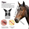 Mesh Fly Mask Hood Breathable Horse Face Mask Ear Protection Meshed Horse Ear Cover Anti-Worms Horse Riding Equestrian Equipment 4
