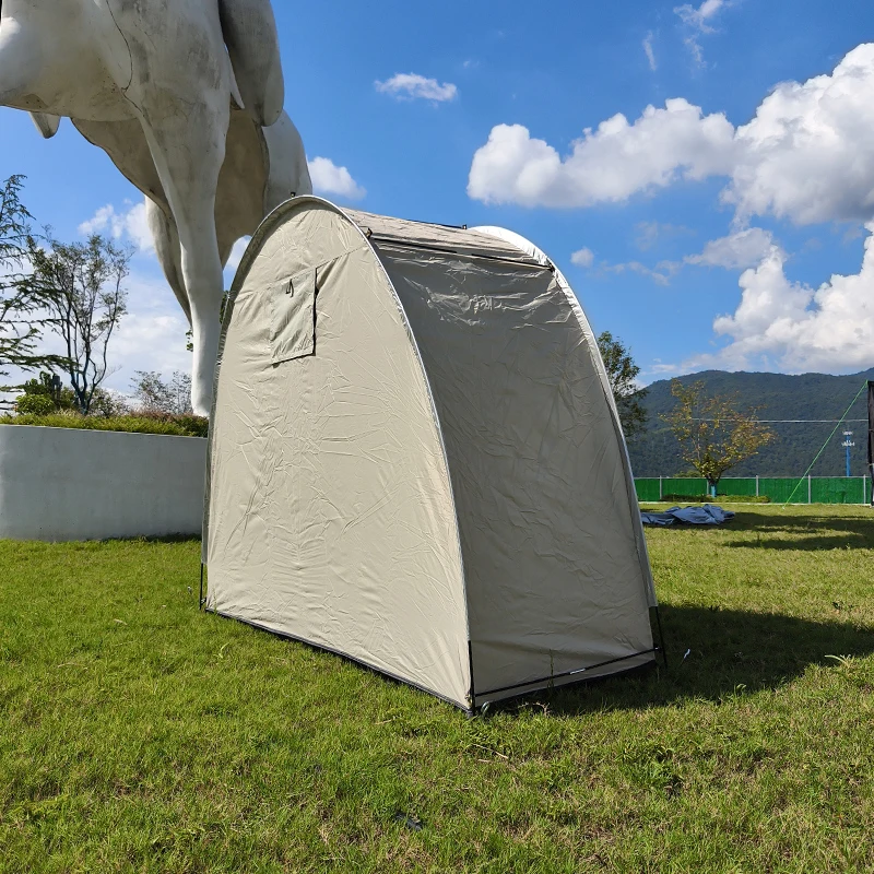 Waterproof Oxford Fabric Storage Tent for 2 Bikes, Outdoor Storage with Window Design, Bicycle Tents, Bike Cover, 6.6FT